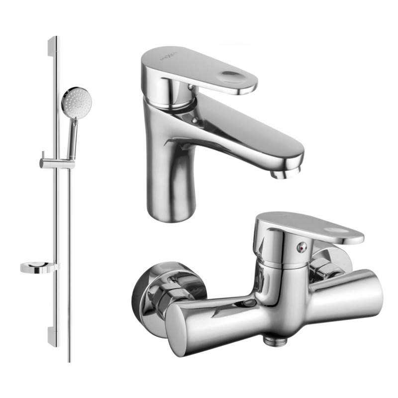 Mexen Kama DS75 doucheset, chroom - 72504DS75-00