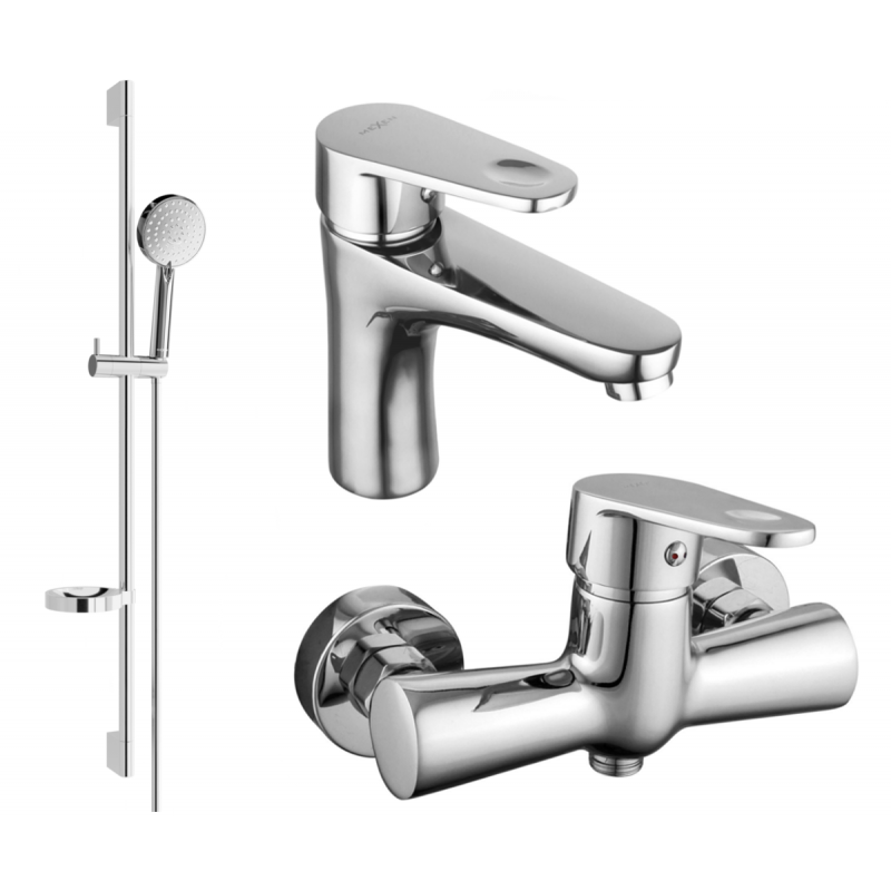 Mexen Kama DS75 Duschset, Chrom - 72504DS75-00