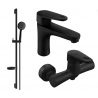 Mexen Kama DS75 douche set, zwart - 72504DS75-70
