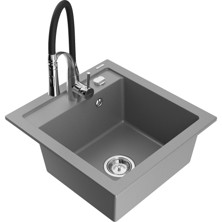 Mexen Vito granit Spullsteen 1-Kummer mat Kichenkrunn Aster, gro - 6503-71-73450-07