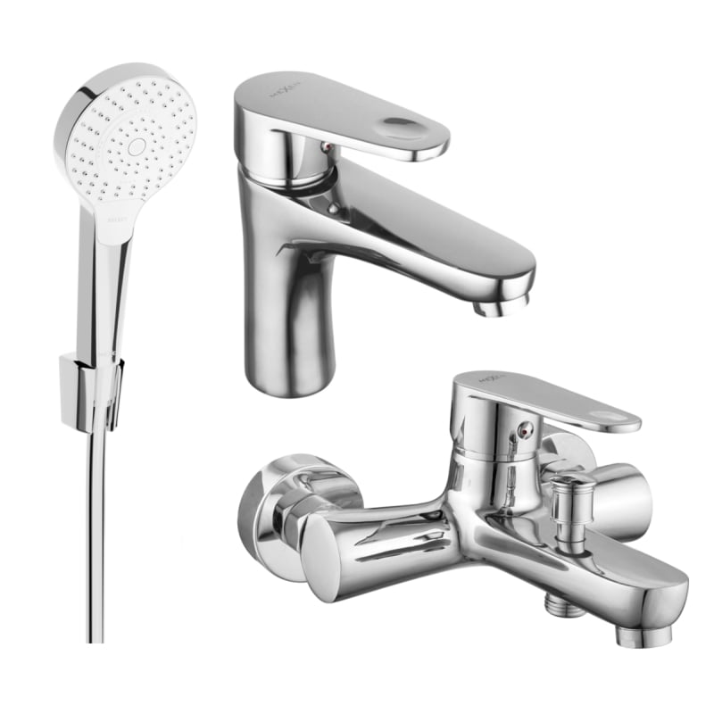 Mexen Kama R05 zestaw wannowy, chrom - 72503R05-00
