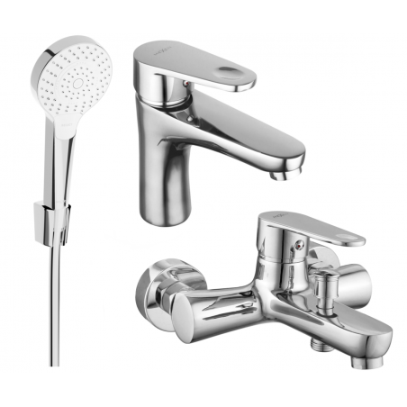 Mexen Kama R05 bathtub set, chrome - 72503R05-00