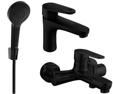 Mexen Kama R05 vannas komplekts, melns - 72503R05-70