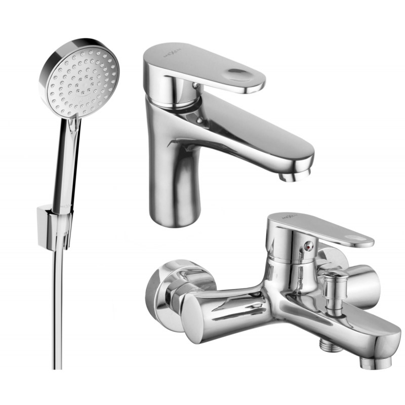 Mexen Kama R75 conjunto de baño, cromo - 72503R75-00