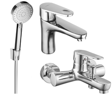 Mexen Kama R75 bathtub set, chrome - 72503R75-00