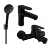 Mexen Kama R75 ensemble de baignoire, noir - 72503R75-70