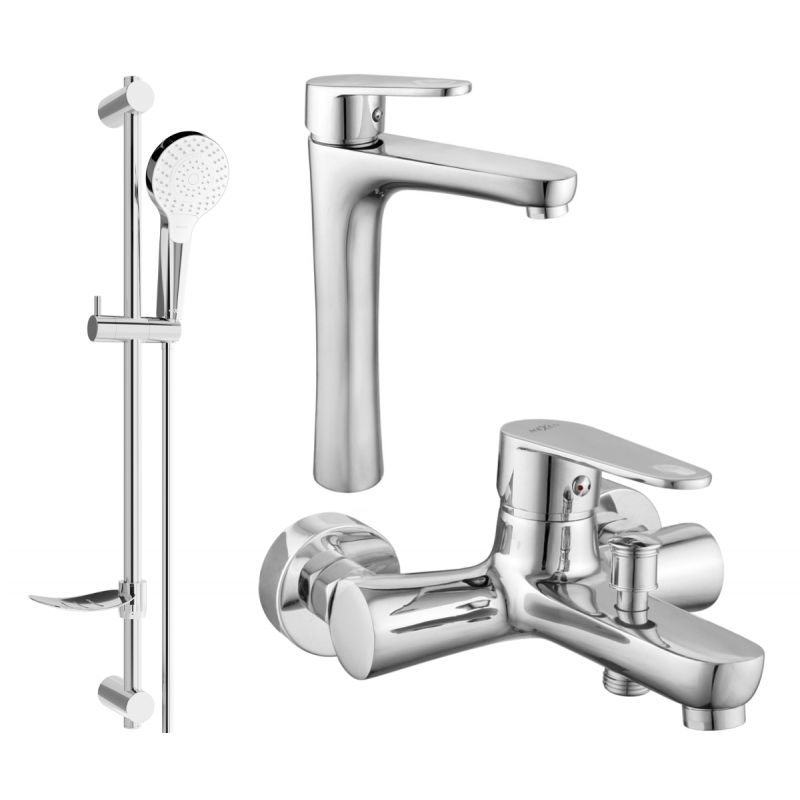 Mexen Kama DF05 conjunto de banho, cromado - 72513DF05-00