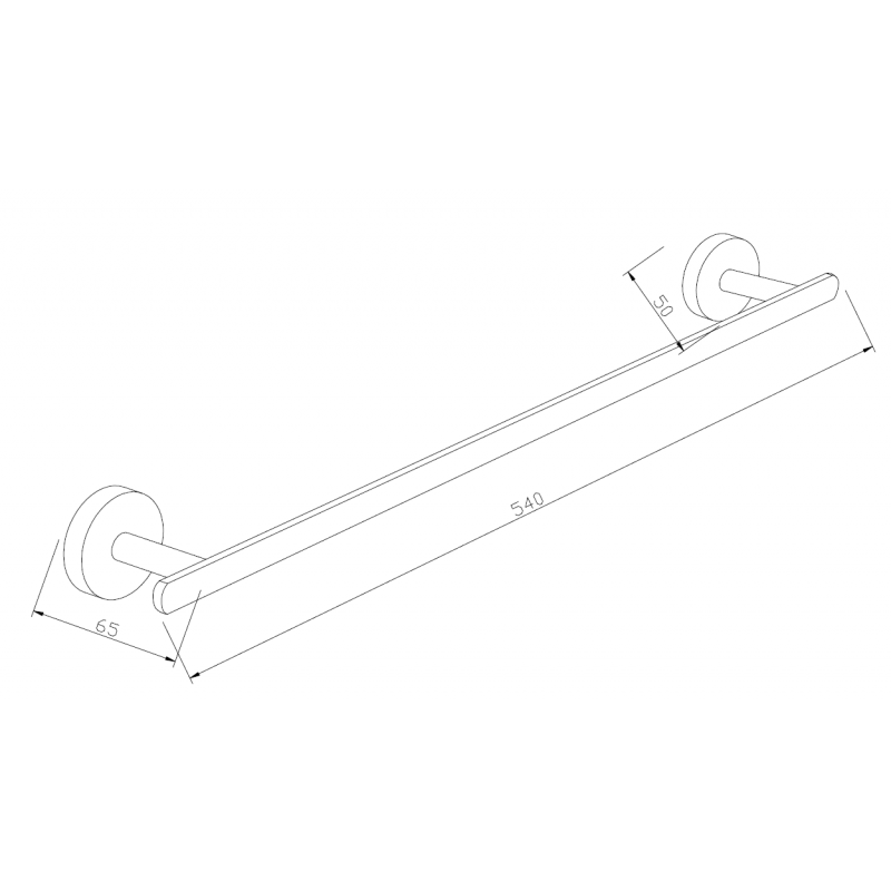 Mexen Loft appendiabiti per asciugamano, cromo - 7012624-00