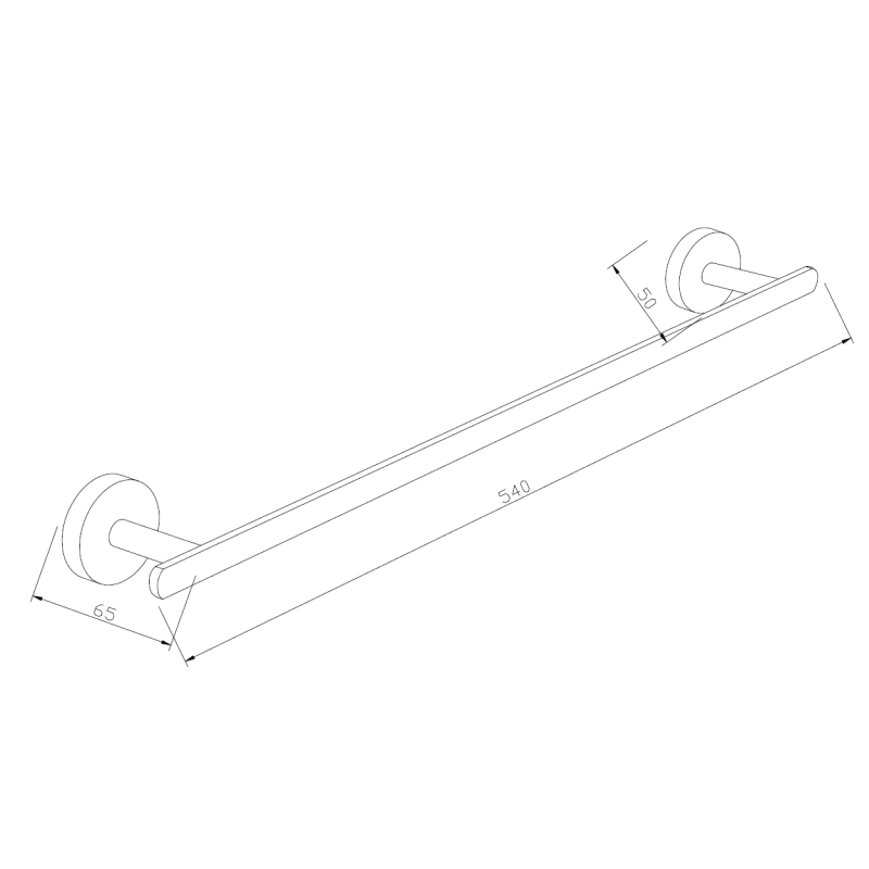 Mexen Loft handdukshängare, krom - 7012624-00