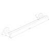 Mexen Loft porte-serviettes chromé - 7012624-00