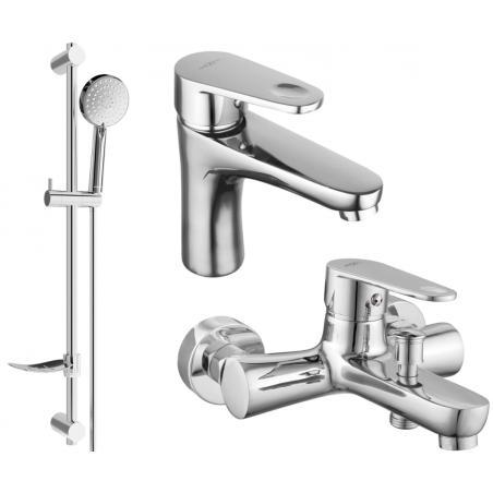 Mexen Kama DF75 badkarsset, krom - 72503DF75-00