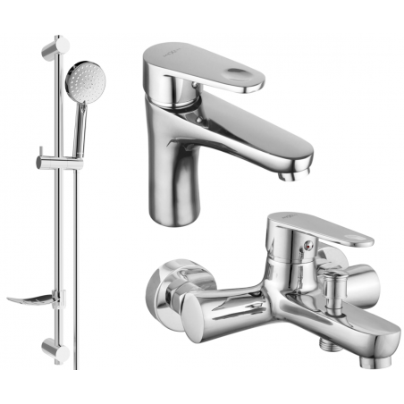 Mexen Kama DF75 juego de baño, cromo - 72503DF75-00