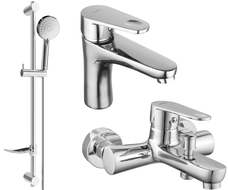 Mexen Kama DF75 kylpyammeen setti, kromi - 72503DF75-00