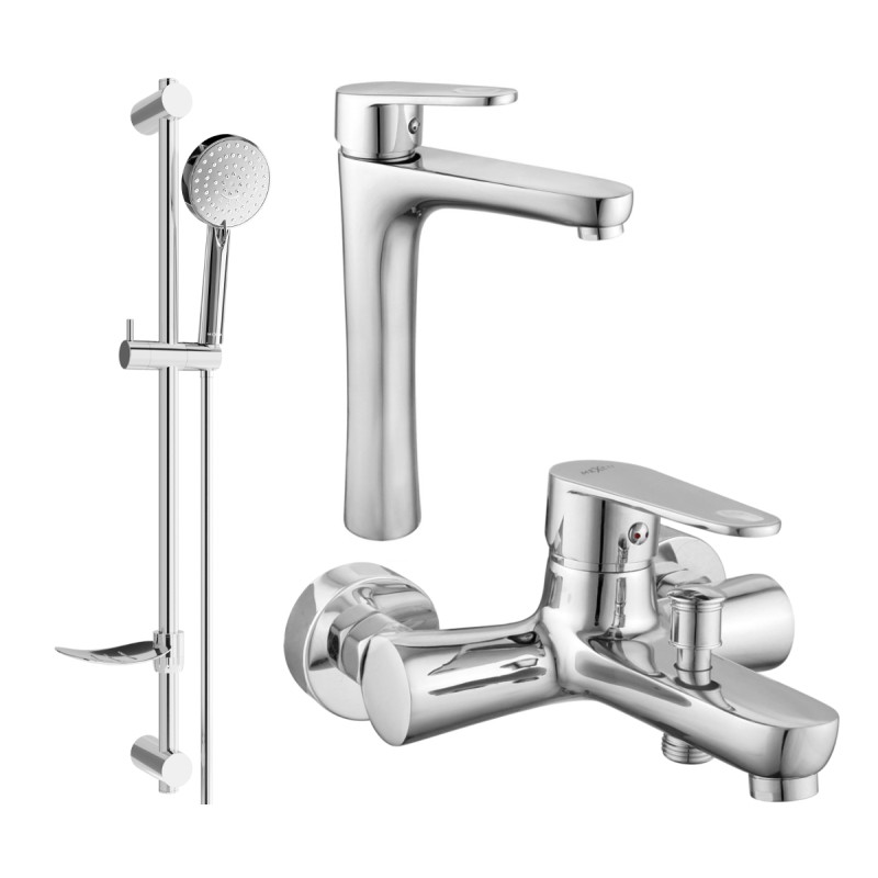 Mexen Kama DF75 vannikomplekt, kroom - 72513DF75-00