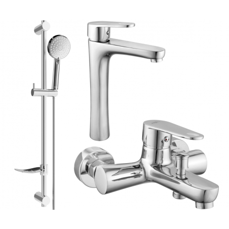 Mexen Kama DF75 set da bagno, cromo - 72513DF75-00