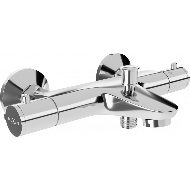 Mexen Nox robinet de baignoire thermostatique, chrome - 77350-00