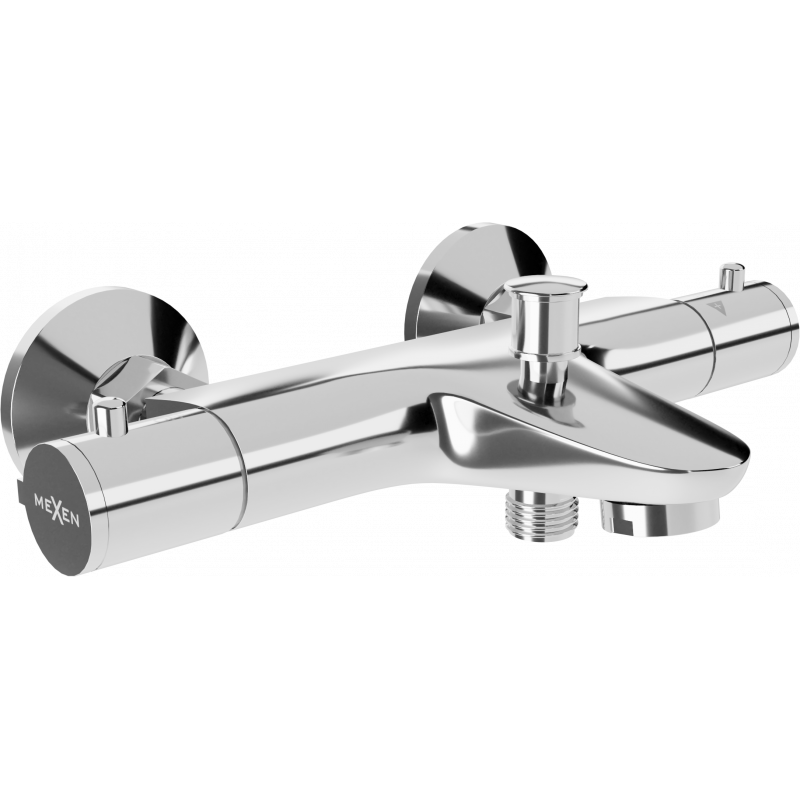 Mexen Nox thermostatische badmengkraan, chroom - 77350-00