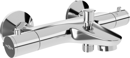 Mexen Nox thermostatische badmengkraan, chroom - 77350-00