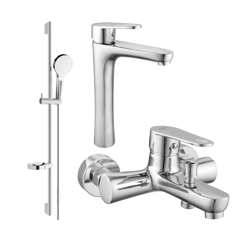 Mexen Kama DS05 vannikomplekt, kroom - 72513DS05-00