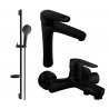Mexen Kama DS05 ensemble pour baignoire, noir - 72513DS05-70
