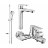 Mexen Kama DS75 bath set, chrome - 72513DS75-00