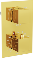 Mexen Cube thermostatische Wannen- und Duscharmatur 2-Wege, gold - 77502-50 Mexen Cube thermostatische Wannen- und Duscharmatur 2-Wege, gold - 77502-50