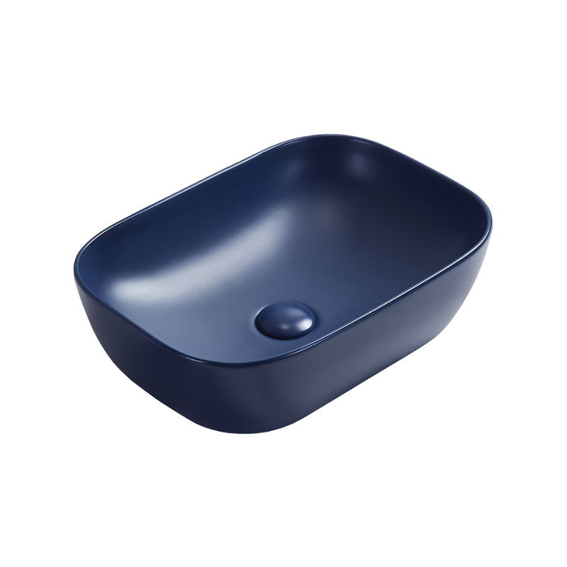 Mexen Rita lavatório de bancada 45 x 32 cm, azul marinho mate - 21084542