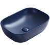 Mexen Rita Aufsatzwaschbecken 45 x 32 cm, marineblau matt - 21084542