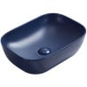Mexen Rita countertop washbasin 45 x 32 cm, navy blue matte - 21084542