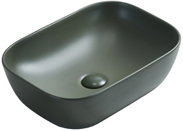 Mexen Rita lavabo da appoggio 45 x 32 cm, kaki opaco - 21084543