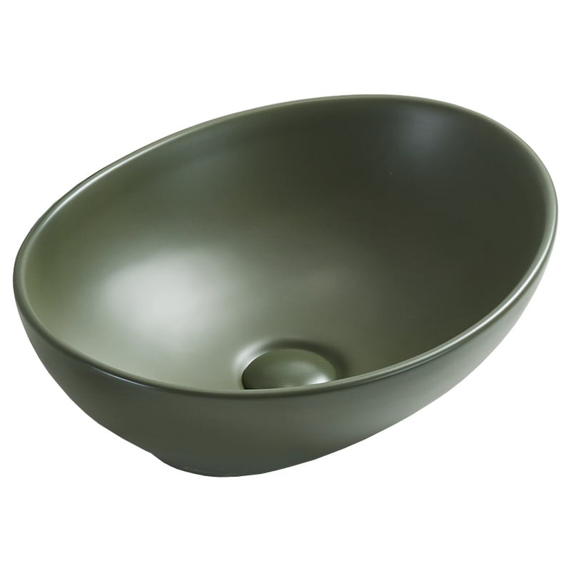 Mexen Elza Bänkskiva handfat 40 x 33 cm, kaki matt - 21014043