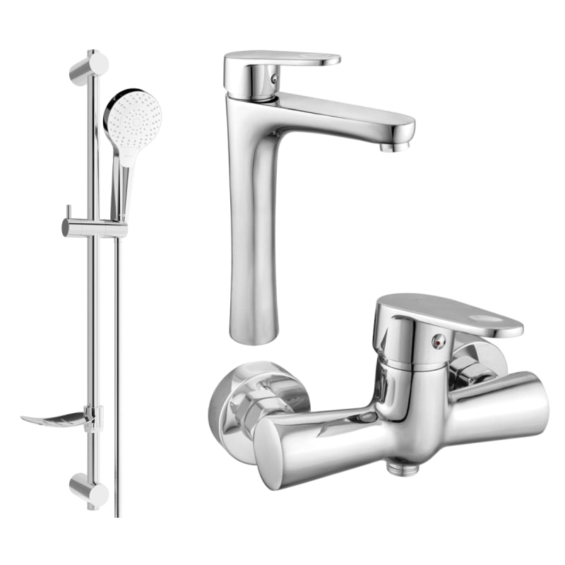 Mexen Kama DF05 set za tuširanje, krom - 72514DF05-00