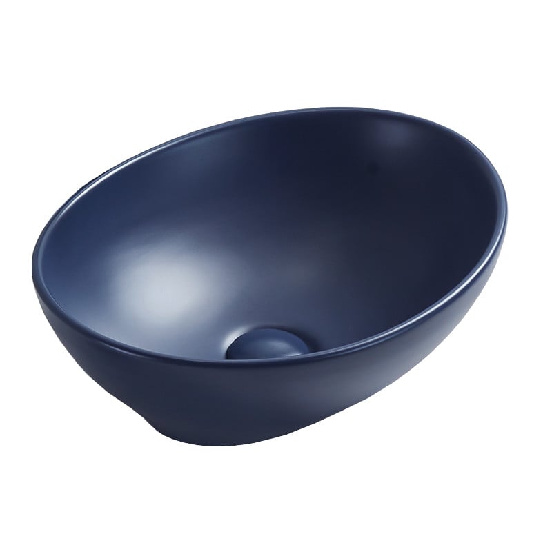 Mexen Elza countertop washbasin 40 x 33 cm, navy blue matt - 21014042
