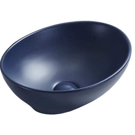 Mexen Elza lavabo sobre encimera 40 x 33 cm, azul mate - 21014042