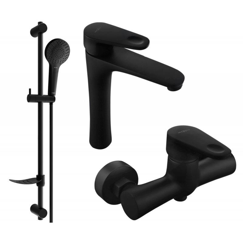Mexen Kama DF05 ensemble de douche, noir - 72514DF05-70