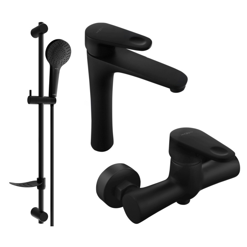 Mexen Kama DF05 set za tuširanje, crni - 72514DF05-70