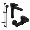 Mexen Kama DF05 shower set, black - 72514DF05-70