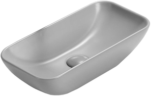 Mexen Klara Aufsatzwaschbecken 46 x 23 cm, hellgrau matt - 21564661