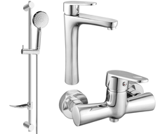 Mexen Kama DF75 Duschset, Chrom - 72514DF75-00