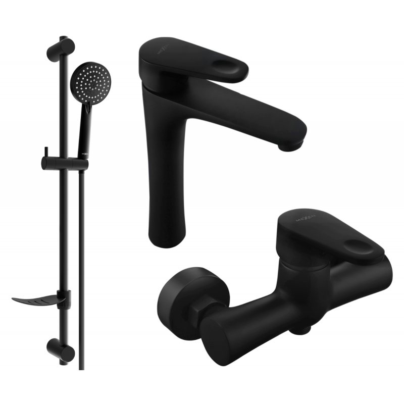 Mexen Kama DF75 conjunto de ducha, negro - 72514DF75-70