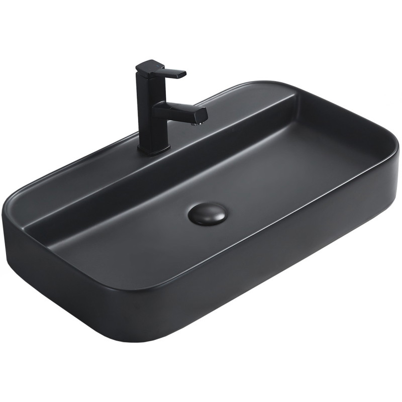 Mexen Sofia opbouw wasbak 70 x 40 cm, zwart mat - 22157085
