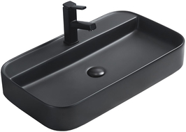 Mexen Sofia Aufsatzwaschbecken 70 x 40 cm, schwarz matt - 22157085