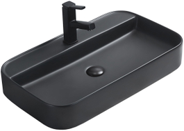 Mexen Sofia opbouw wastafel 70 x 40 cm, zwarte mat - 22157085