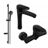 Mexen Kama DS05 doucheset, zwart - 72514DS05-70