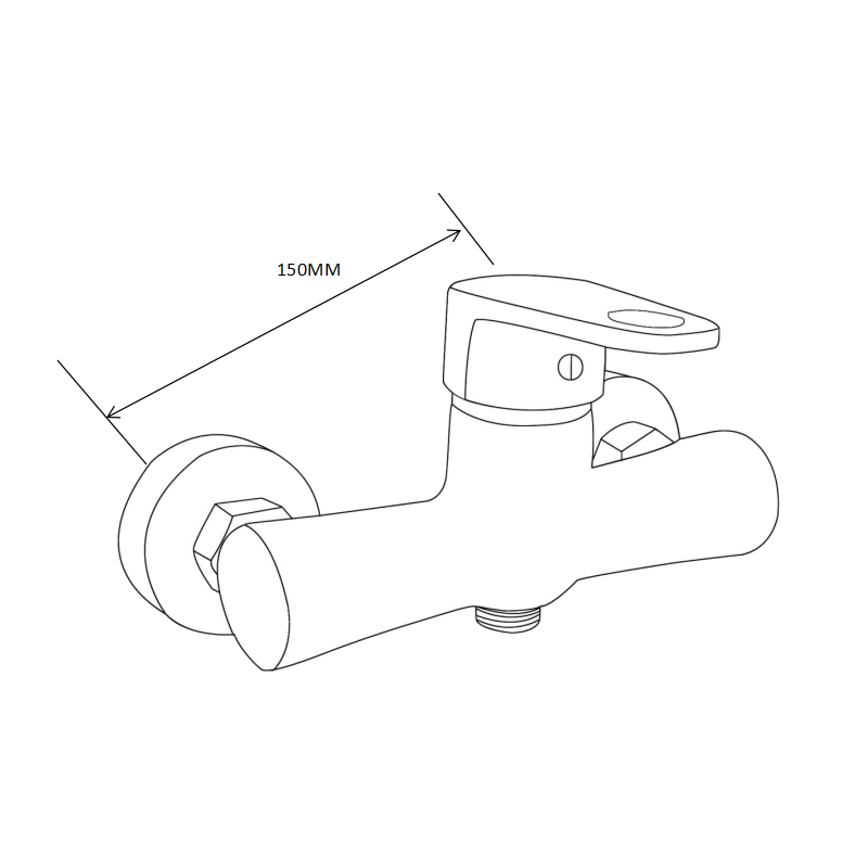 Mexen Kama DS75 duschset, krom - 72514DS75-00