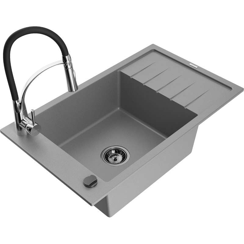 Mexen Elias Granit-Spullsteen mat enger Schoss an enger Kichebatterie Aster, gro - 6511-71-73450-07-B