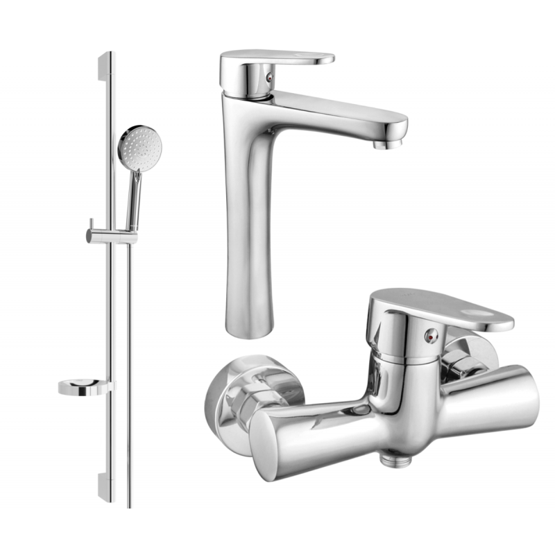 Mexen Kama DS75 Shower Set, Chrome - 72514DS75-00