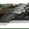 Mexen Elias Granitspüle 1-Becken mit Abtropffläche und Küchenarmatur Aster, schwarz/silbermetallik - 6511-73-73450-57-G