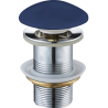 Mexen bouchon clic-clac rond, céramique bleu marine mat - 79910-42