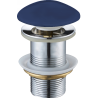Mexen Click-Clack Plug Round, Navy Blue Ceramic Matte - 79910-42
